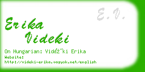 erika videki business card